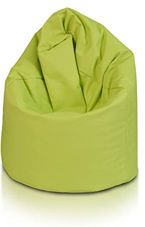 Ecopuf - Sako Pouf Sessel Outdoor - Sitzsack Kinderzimmer - Wasserfester Stoffsack - Entspannungssessel - Wohnungseinrichtung - Sessel Größe XL - 85x135cm, Grün Nc1