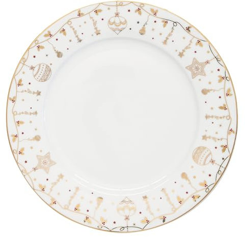 Easy Life Service d'assiettes de Noël 18 pièces en porcelaine (Christmas Lights)