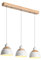 Beasiu-Eletro Retro Holz Hängeleuchte 3-Flammig Esstischlampe Weiß Metall Pendelleuchte Industrie Höhenverstellbar Hängelampe für Esszimmer Küche Cafe Theke Innen Büro Pendellampe,E27