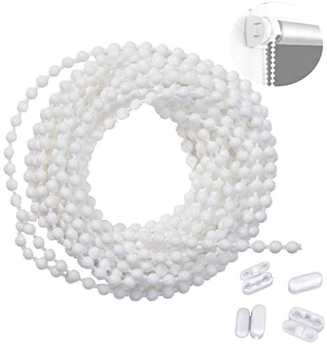 First blinds Roller Blind and Roman Shade Blind Beaded Chain Cord White Plastic Chain Repair (10)