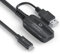 Sonero® Cable USB 3.2 de extensión activo con amplificador de señal, cable de datos, USB-C macho a USB-C hembra, 5 GB/s, 10,0 m, negro