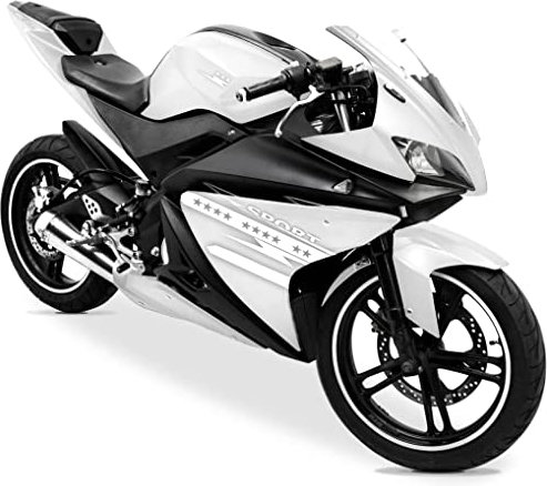 DualColorStampe Aufkleber kompatibel mit Yamaha YZF-R125 R125 (DX-SX) Carena Motorrad Decal Sticker Design Sport Star Sterne M0128 (Weiß)