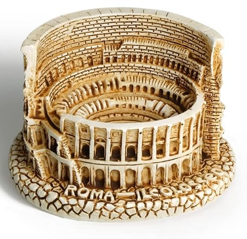 TRANSGOOD Römisches Kolosseum, italienisches Souvenir, Kunstharz, Mini-Kolosseum-Skulptur, antike römische Architektur, Heim-Desktop-Dekor