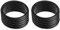2pcs Tennisschläger Fix Ringe Gummi -Griffbänder Übergreifende Beschützer für Squash -Schläger Schwarz