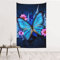 Schmetterling Tapisserie Polyester 3D Digitaldruck, Verträumt Romantisch Wandteppich für Hausdekor Home Tischdecke Wohnzimmer Schlafzimmer Tischdecke 175x230cm