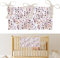 Baby-Kinderbett-Organizer Bett-Aufbewahrungstasche 2 Taschen zum Aufhängen Windeln Kinderzimmer Organizer für Windeln Spielzeug Kleidung Blume