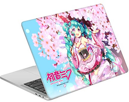 Head Case Designs Offizielle Hatsune Miku Sakura Grafiken Vinyl Haut Aufkleber Abziehbild Abdeckung kompatibel mit MacBook Pro 13 A2338