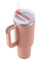 YOUEXPERT 40 oz thermobecher mit Griff und Stroh, trinkbecher mit deckel und strohhalm für Auto Sport Reise Cup Geschenk für Weihnachten 40oz Isolierte Tumbler (hellrosae)