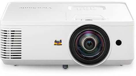 ViewSonic PS502W 4,000 ANSI Lumens WXGA Short Throw Business & Education Projector, Dual HDMI, USB Type-A, 0.52 Throw Ratio
