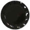 EX.TRA. Platos planos de plástico de pétalo negro, 20 cm, 8 unidades