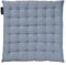 LINUM Pepper Elegantes Sitzkissen für Indoor und Outdoor 40x40 cm, 100% Baumwolle, Waschbar, Tiefseeblau