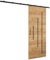 Rail porte coulissante Zonda Y - Porte coulissante interieur avec rail - 204x80 cm - kit porte coulissante - guide porte coulissante - avec poignée de porte - porte suspendue coulissante