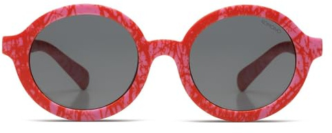 KOMONO Lele JR. Kinder-Runde Sonnenbrille mit UV-Schutz und kratzfesten Gläsern, Für Babys, Kleinkinder, Unisex Mädchen und Jungen im Alter von 1-2