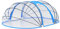 Dôme de Piscine, Abri de Piscine Tente de Piscine Dôme de Piscine Ovale 530x410x205 cm