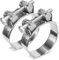 Fomiata 2Pcs 201 Stainless Steel T-Bolt Hose Clamps,Clamp Range 68-73mm ， Band Width 24mm (68-73mm 2pcs)