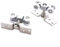 Advokingtap Kit de riel de hardware de puerta corredera, riel de puerta corredera, adecuado para puertas colgantes plegables de baño