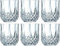 Housetronics Crystal Glasses Set of 6 for Wine, Whiskey, Juice, Gin-Cocktail & Whisky Glasses Set-290ml Crystal Whiskey Glasses Set-Cut Glass Whiskey Tumblers Gift Set
