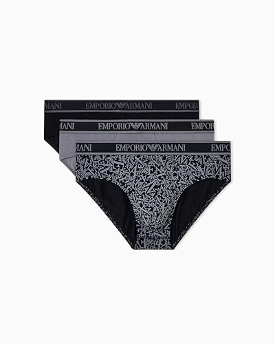 Emporio Armani Herren Core Logoband 3-Pack Brief Slip (3er Pack)