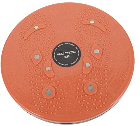 Drehscheibe Glatt Drehend aus Kunststoff Orange Fitness, für Zuhause