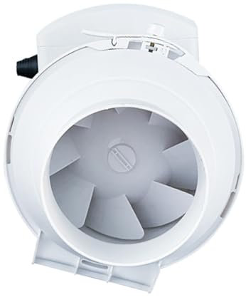 8 Inch Duct Fan Powerful Inline Extractor Fan 220V Duct Blower Indoor Air Exhaust Booster for Workshop Underground Tent