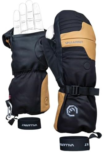 Vallerret Senja Photography Mitt, Black, Winter Insulated Gloves for Photographers