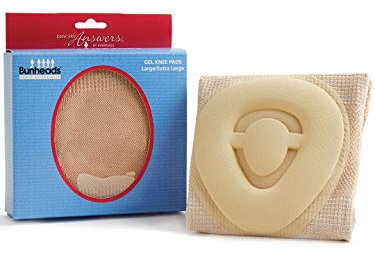 Capezio Bunheads - Rodilleras de gel (talla pequeña/mediana)