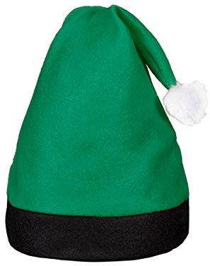 Alsino Weihnachtsmütze Nikolausmütze Weihnachtsmützen einfach, wählen:wm-42 grün schwarz