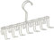 iDesign Classico Portacravatte, Gruccia porta cinture in metallo con 14 ganci ideale per cravatte e cinture, argento opaco