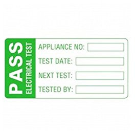 Martindale LAB2 PAT Testing Pass Labels, Yellow
