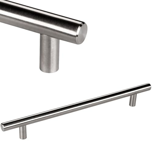 SOTECH Möbelgriff G10 echt Edelstahlrohr BA 192 mm Ø 10 mm Stangengriff Schubladengriff