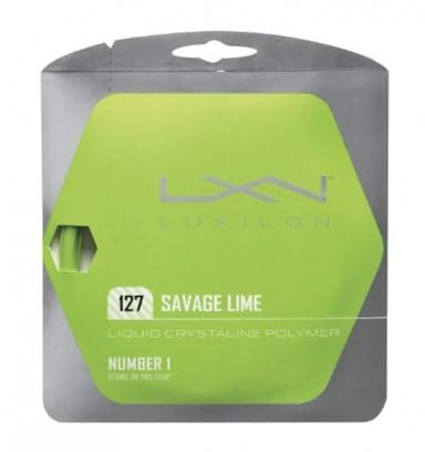 Wilson Unisex Tennissaite Savage 127, hellgrün, 200 Meter Rolle, 1,27 mm, WRZ902300