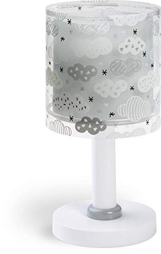 Dalber Lampe de Chevet Enfant Nuages Gris 41411E