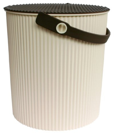 Hachiman Omnitool Eimer LL, lebensmittelecht (geprüft), frei von Giftstoffen und Weichmachern, frostsicher bis -20°C und hitzebeständig bis 120°C, belastbar bis 150kg, Elfenbein weiß