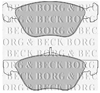 Borg & Beck BBP1654 Front Brake Pads To Fit Alfa Romeo 166 1999-