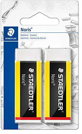 STAEDTLER 526 N20BK2 Radierer Noris Set, phtalat und latexfrei