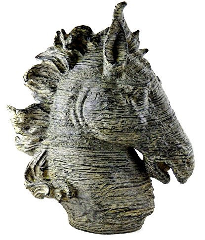 Spirit Pferd Kopf Büste, groß, bronze Farbe Skulptur Museum Qualität 40,6 cm Zoll