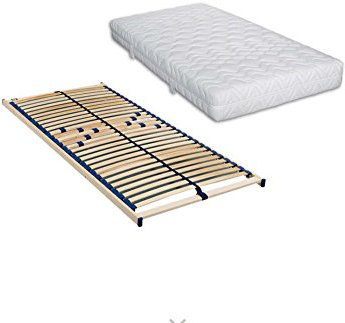 ki-Pure Spar-Set Komfort-Flex-Pur 5-Zonen TTFK in 140 x 200 cm im Härtegrad mittelfest – Plus Lattenrost Malie Olymp in 140 x 200 cm – fertig montiert + sofort lieferbar