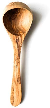 The Rustic Dish THERUSTICDISH Louche traditionnelle en bois d'olivier 25 cm