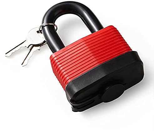 Dekton 65MM Waterproof Iron Padlock | Heavy-Duty Iron Construction with Tough Shackle | Includes 3 Steel Keys | Ideal for Gates, Sheds & Storage | Durable Locking Mechanism | For Home & Industrial Use