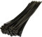 Cable Zip Ties Black Heavy Duty 140mm x 3.6mm 100 Pack, Tie Wraps, Cable Tie, Twist Wire, Long Thick Strong Zipties Self-Locking Strong Nylon
