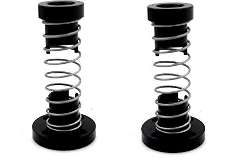 Paquete de 2 tuercas TR8 x 4 T8 POM anti contrapeso para impresora 3D Ender 5 / Pro/Plus, paso de 2 mm, varilla roscada Acme que elimina el resorte de brecha (paso de 2 mm, plomo de 4 mm)