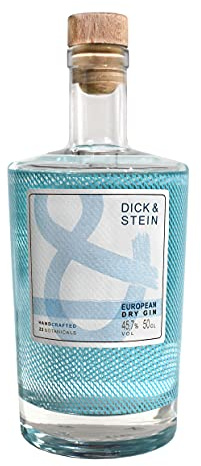 DICK & STEIN GIN - 45,7% vol. - london dry gin - 23 organic & sustainable botanicals - handcrafted - unfiltered - distiller's cut - small batch - craft gin - A TRUE EUROPEAN GIN