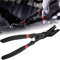 STCRERAG Türverkleidungs Lösezange Polster Schlauch Abstreifzange Trim Clip Zange Auto Clipzange Removal Panel Clip Zange Federdesign Lösehebel Demontage Innentür Entfernungszange für Auto Tür