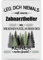 PR Print Royal Berufe Blech-Schild - Leg Dich Niemals mit einem Zahnarzthelfer an - Lustiges Geschenk Büro, Job, Arbeit, Kollegen, Freunde, Metall-Poster - Querformat A4