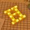 JANDEI - Lettere LED, Numeri Luminosi, Figura a Cuore, 22cm, con Luce Calda per Decorazione e Atmosfera, Luci Notturne Scrivania, Compleanni, Matrimoni, Vetrine. Funzionano con batterie AA (H)