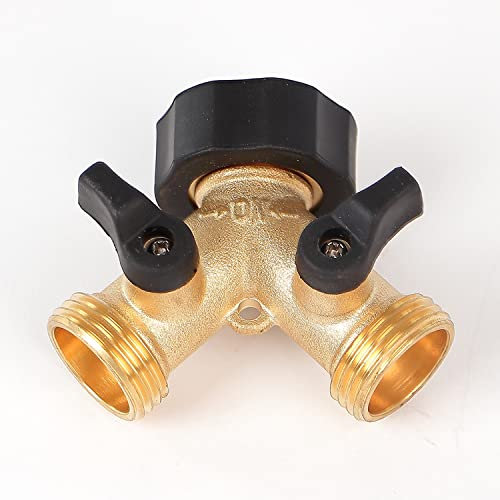2-Wege Y-Verteiler für Zulaufschläuche, 3/4 Zoll zum Anschluss von 2 Geräten (Ventil YV03)