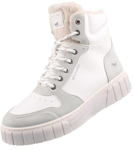 MUSTANG Damen Stiefeletten Weiß EU 41 Weiß EU 41