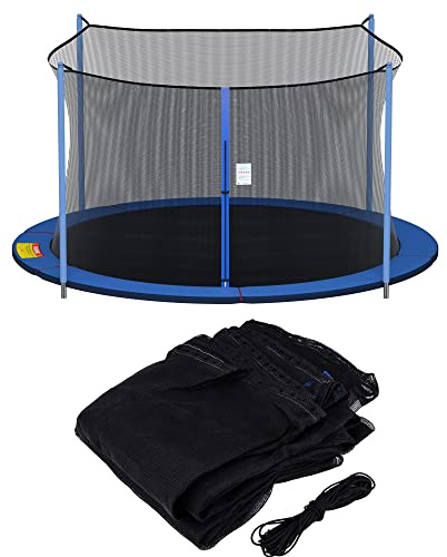 SPORTYOUTH Ersatz-Trampolinnetz für 4,3 m lange Trampoline mit 4 geraden Stangen