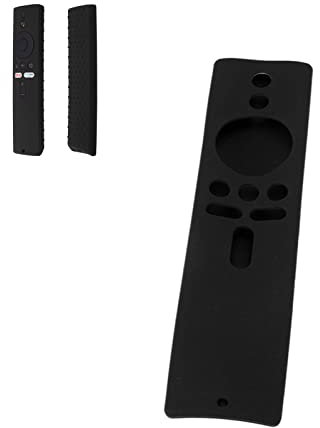 Atyhao Funda Protectora para Control Remoto, Funda Protectora Antideslizante para Control Remoto Funda de Silicona para Mi Box S, Mi TV Stick Y Mi Box S 4K(Negro)