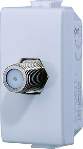 Prise TV SAT à vis satellite type F, compatible avec Bticino Matix